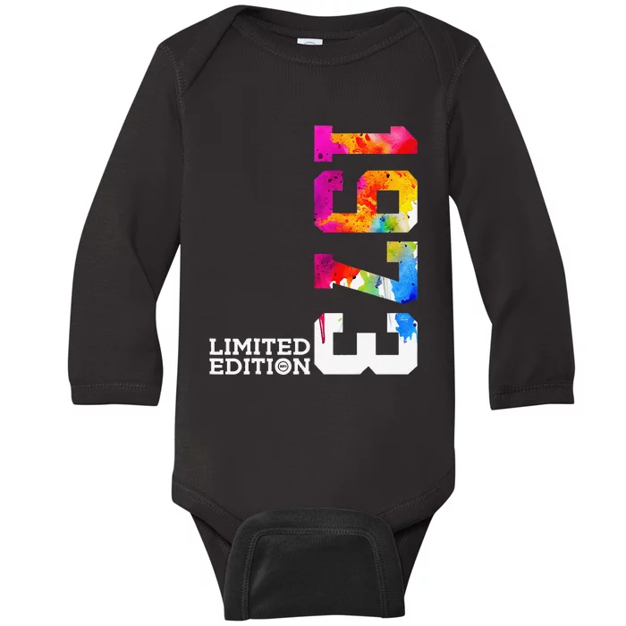 50th Birthday Limited Edition 1973 Cute Baby Long Sleeve Bodysuit