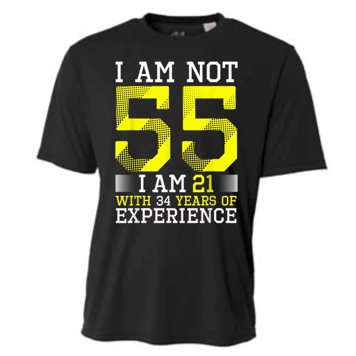 55th Birthday Man Woman 55 Year Old Gift Cooling Performance Crew T-Shirt