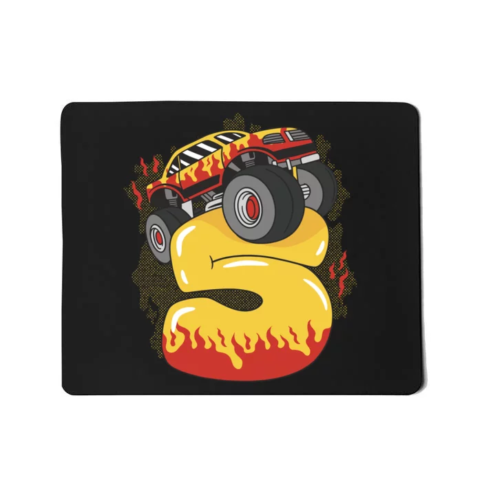 5th Birthday Monster Truck Mousepad