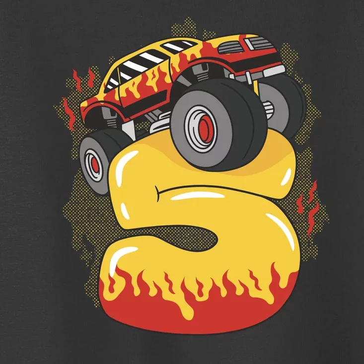 5th Birthday Monster Truck Toddler T-Shirt