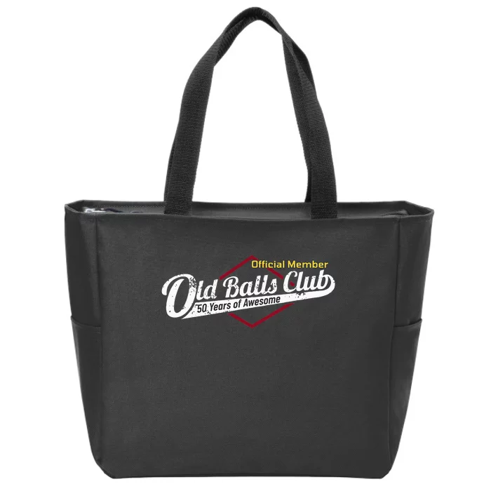 50th Birthday Old Balls Club 50 Years Of Awesome Zip Tote Bag