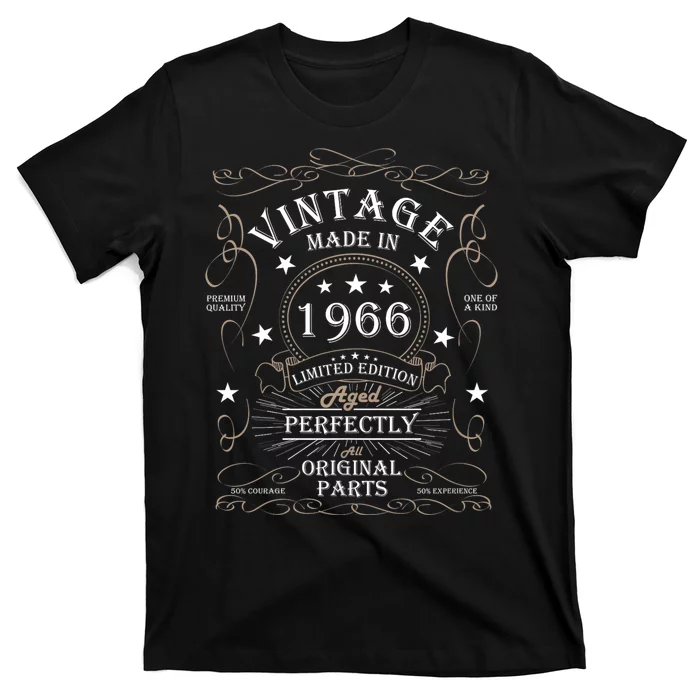 58th Birthday Retro Limited Edition Man Woman Vintage 1966 T-Shirt