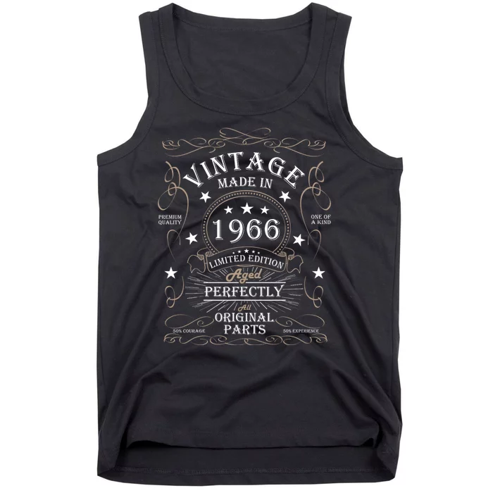 58th Birthday Retro Limited Edition Man Woman Vintage 1966 Tank Top