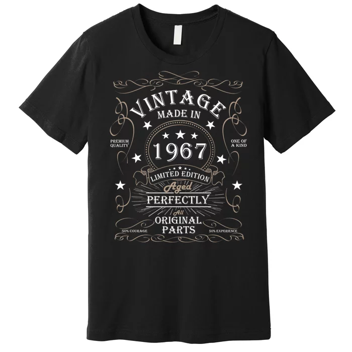 57th Birthday Retro Limited Edition Man Woman Vintage 1967 Premium T-Shirt