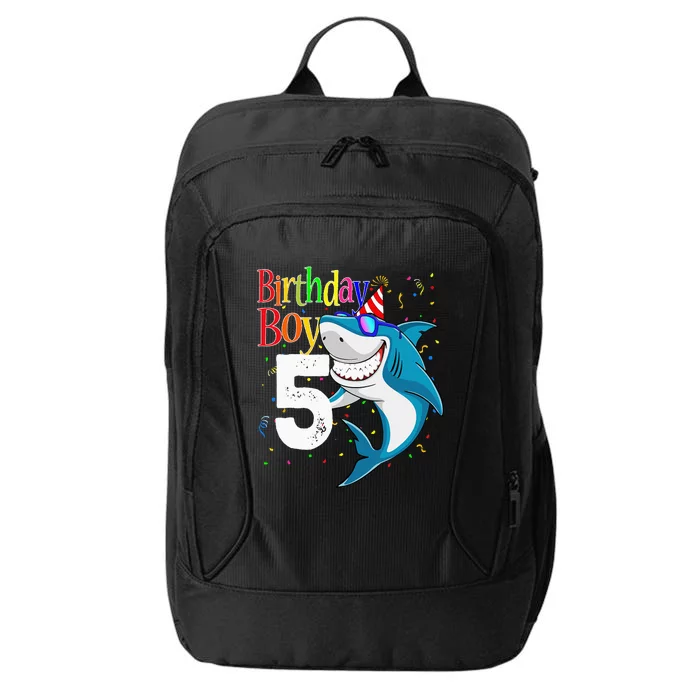 5th Birthday Shark JawSome Five City Backpack