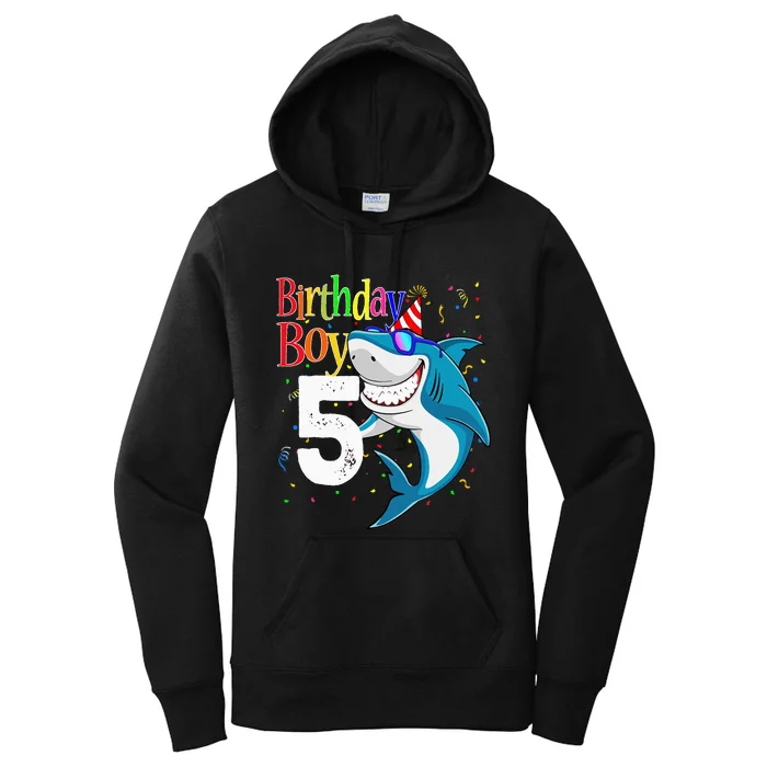 5th Birthday Shark JawSome Five Women's Pullover Hoodie