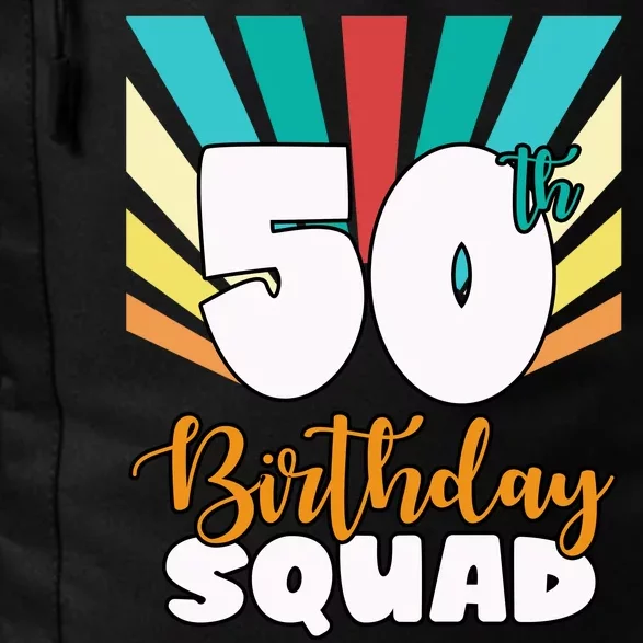 50th Birthday Squad 50 Years Old Daily Commute Backpack