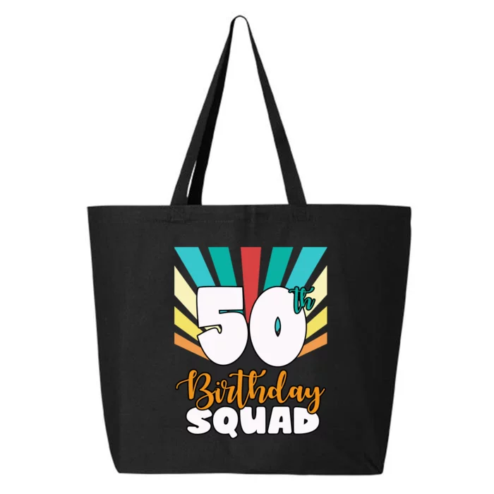 50th Birthday Squad 50 Years Old 25L Jumbo Tote