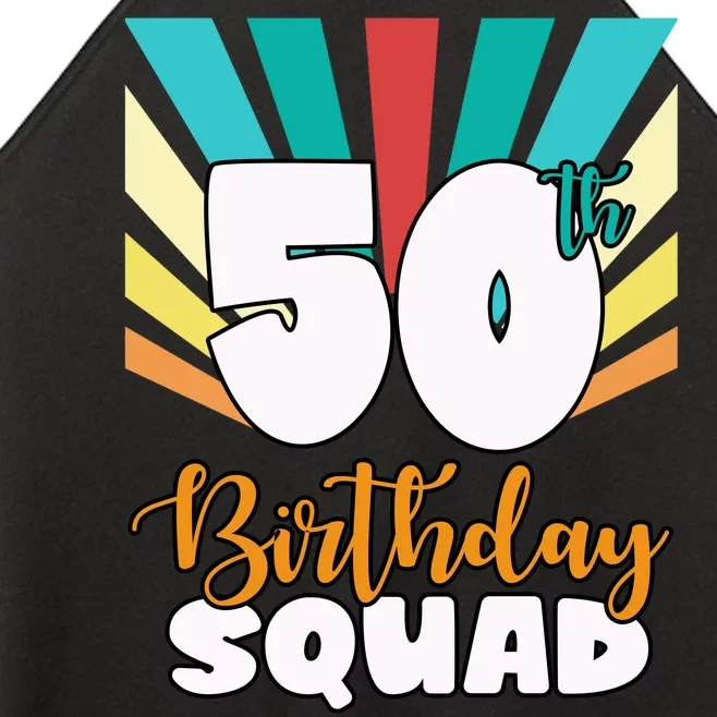 50th Birthday Squad 50 Years Old Women’s Perfect Tri Rocker Tank