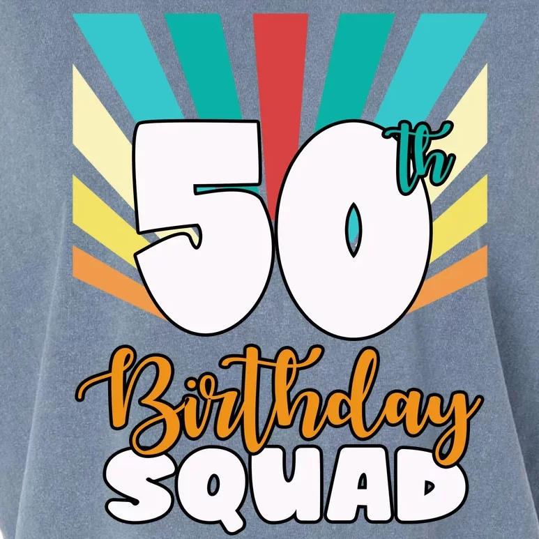 50th Birthday Squad 50 Years Old Garment-Dyed Women's Muscle Tee