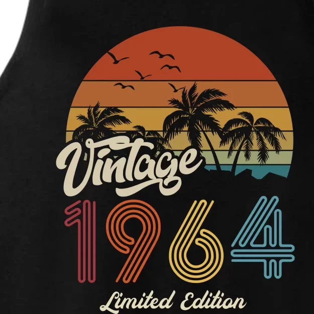 59th Birthday Vintage Limited Edition 1964 Ladies Tri-Blend Wicking Tank