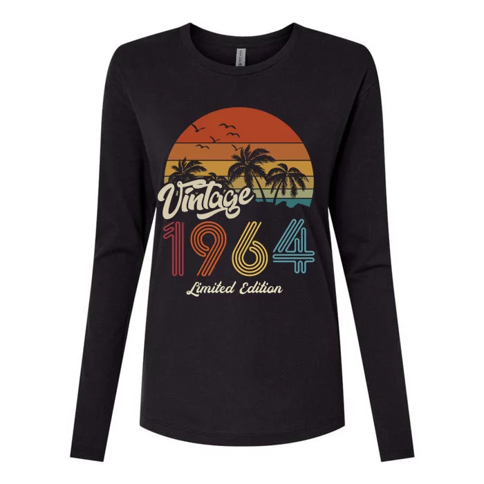 59th Birthday Vintage Limited Edition 1964 Womens Cotton Relaxed Long Sleeve T-Shirt