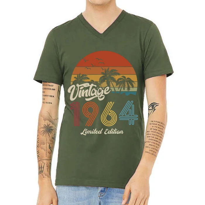 59th Birthday Vintage Limited Edition 1964 V-Neck T-Shirt