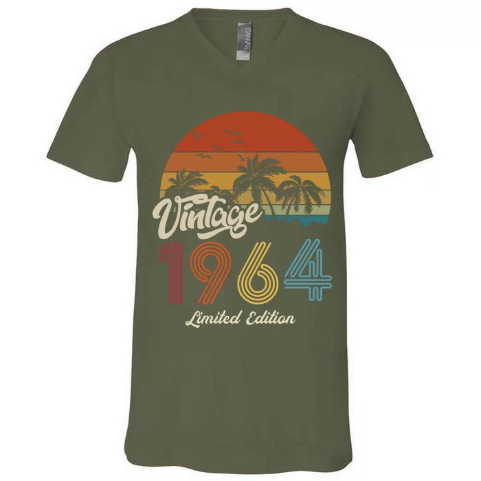 59th Birthday Vintage Limited Edition 1964 V-Neck T-Shirt