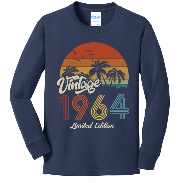 59th Birthday Vintage Limited Edition 1964 Kids Long Sleeve Shirt