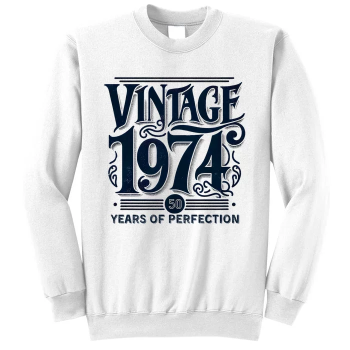 50th Birthday Vintage 1974 Limited Edition 50th Birthday Sweatshirt