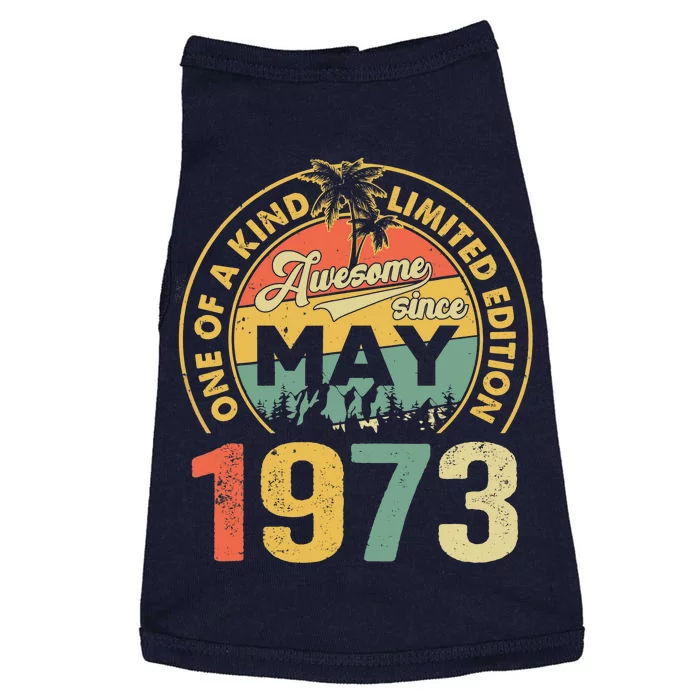 50th Birthday Vintage May 1973 Doggie Tank