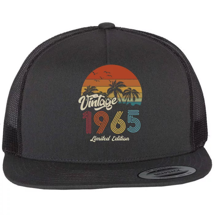 58th Birthday Vintage Limited Edition 1965 Flat Bill Trucker Hat