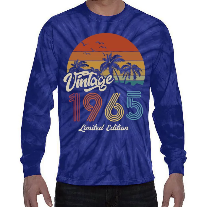 58th Birthday Vintage Limited Edition 1965 Tie-Dye Long Sleeve Shirt