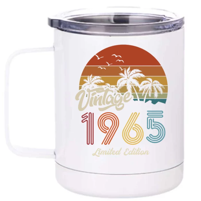 58th Birthday Vintage Limited Edition 1965 Front & Back 12oz Stainless Steel Tumbler Cup