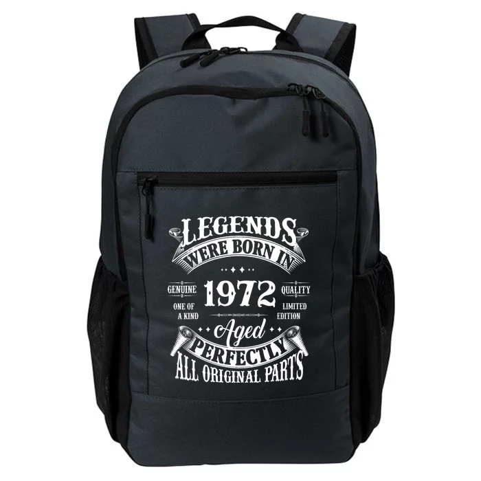 53rd Birthday Vintage Legends Born In 1972 53 Years Old Daily Commute Backpack