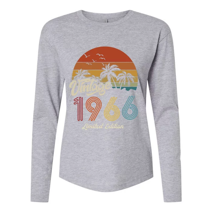 57th Birthday Vintage Limited Edition 1966 Womens Cotton Relaxed Long Sleeve T-Shirt