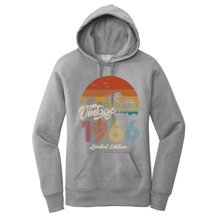 57th Birthday Vintage Limited Edition 1966 Women's Pullover Hoodie