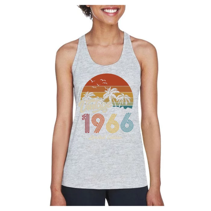 57th Birthday Vintage Limited Edition 1966 Women's Racerback Tank