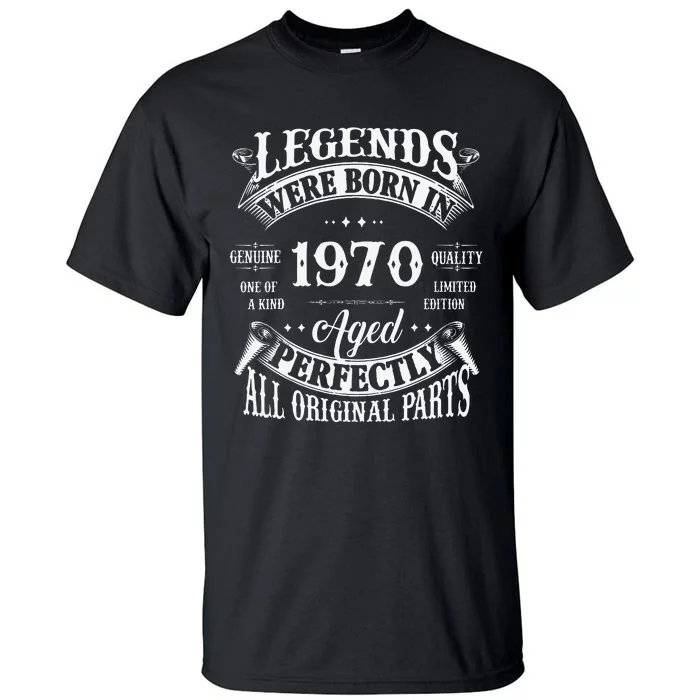 53rd Birthday Vintage Legends Born In 1970 53 Years Old Tall T-Shirt