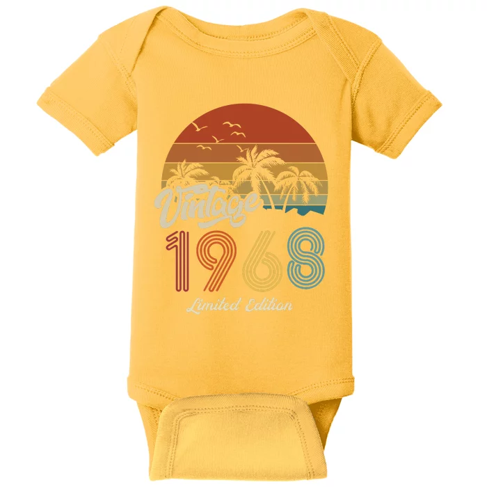 55th Birthday Vintage Limited Edition 1968 Baby Bodysuit