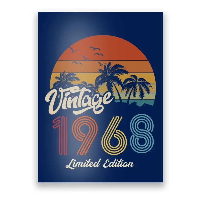 55th Birthday Vintage Limited Edition 1968 Poster