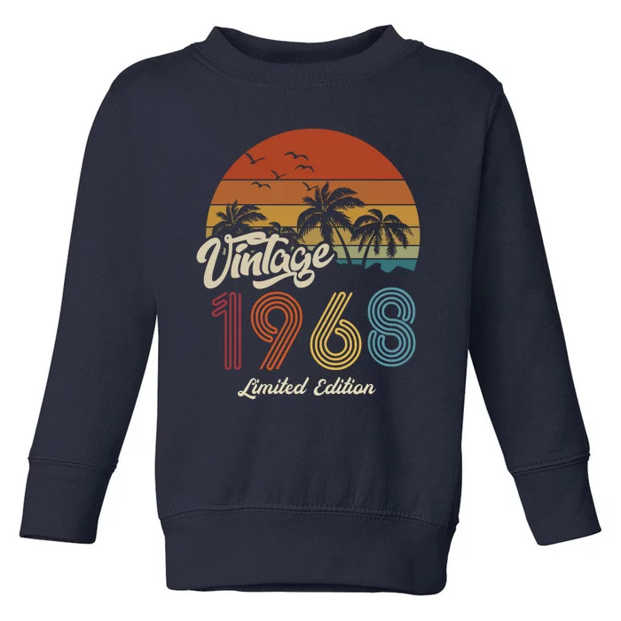 55th Birthday Vintage Limited Edition 1968 Toddler Sweatshirt