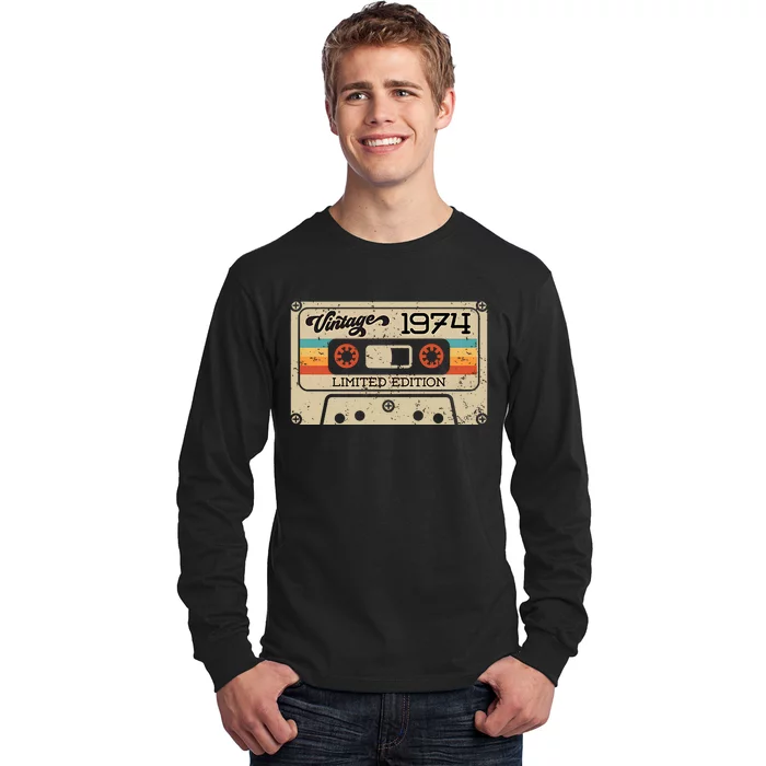 50th Birthday Vintage 1974 Limited Edition Long Sleeve Shirt