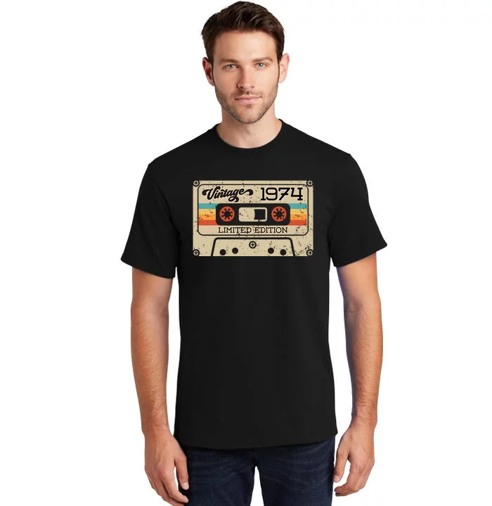 50th Birthday Vintage 1974 Limited Edition Tall T-Shirt