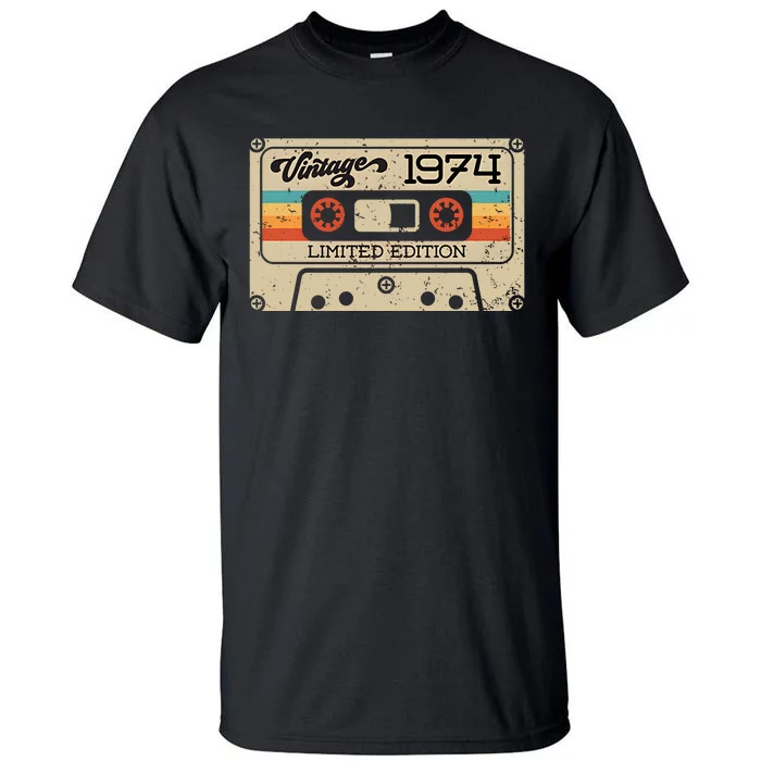 50th Birthday Vintage 1974 Limited Edition Tall T-Shirt