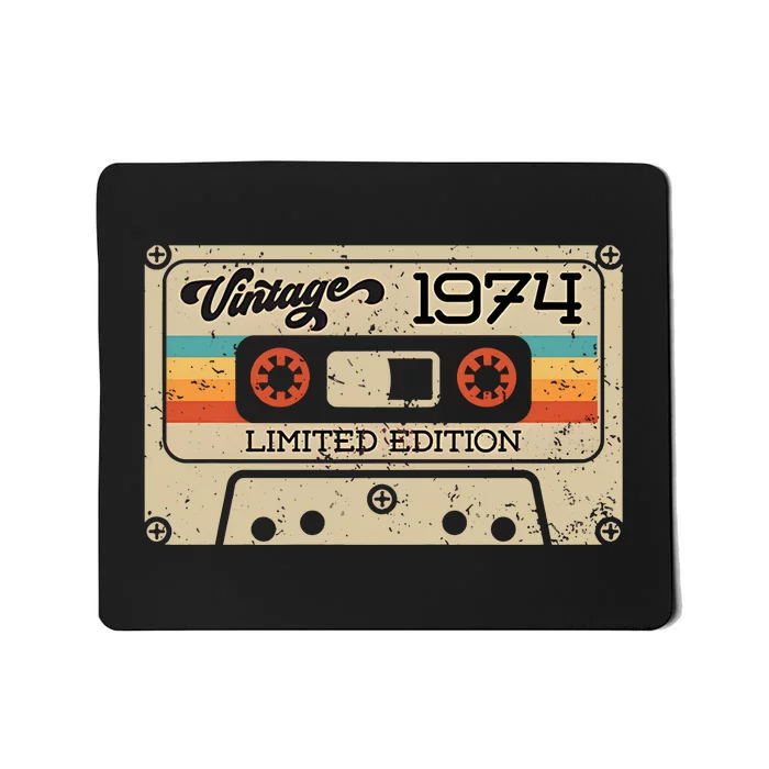 50th Birthday Vintage 1974 Limited Edition Mousepad