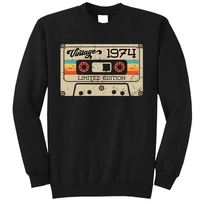 50th Birthday Vintage 1974 Limited Edition Tall Sweatshirt