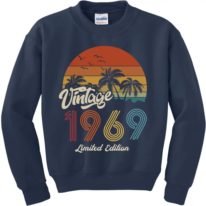 54th Birthday Vintage Limited Edition 1969 Kids Sweatshirt