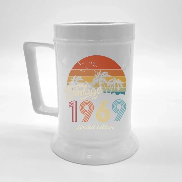 54th Birthday Vintage Limited Edition 1969 Front & Back Beer Stein