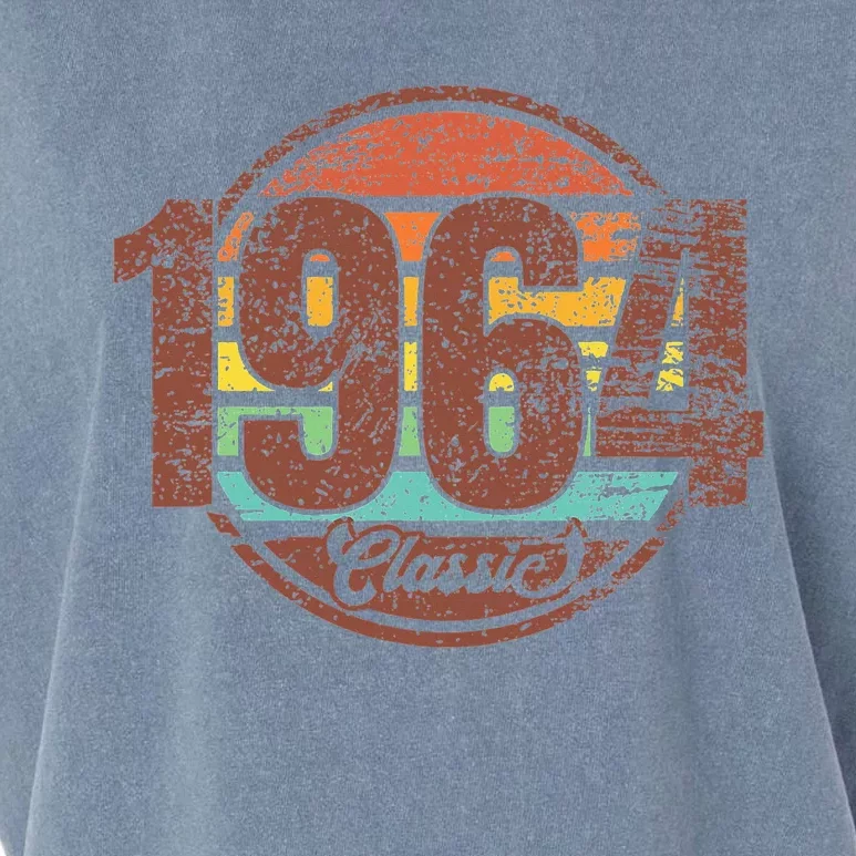 58th Birthday Vintage 1964 Classic Retro Bday 1964 Garment-Dyed Women's Muscle Tee