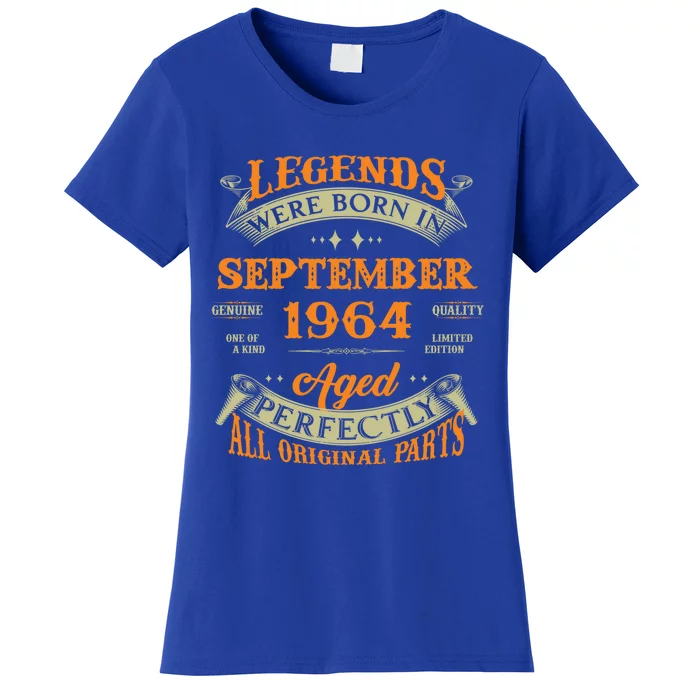 59th Birthday Vintage Legends Born In September 1964 Cool Gift Women's T-Shirt