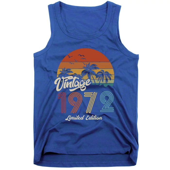 51st Birthday Vintage Limited Edition 1972 Tank Top