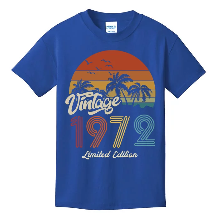 51st Birthday Vintage Limited Edition 1972 Kids T-Shirt