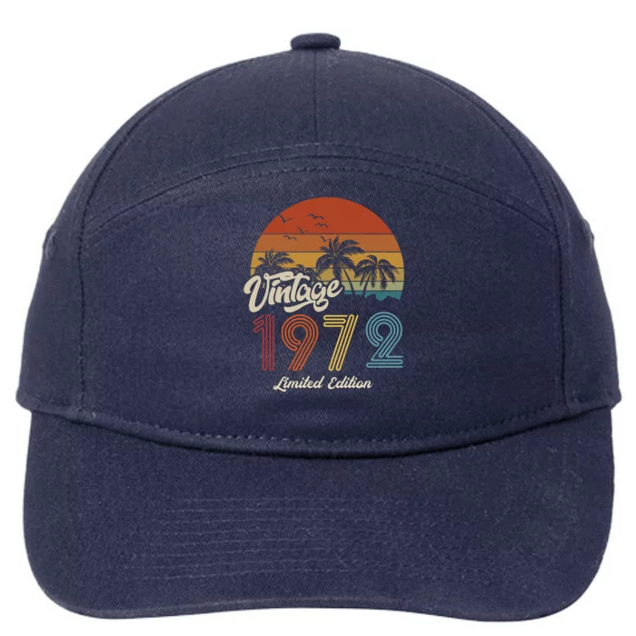 51st Birthday Vintage Limited Edition 1972 7-Panel Snapback Hat