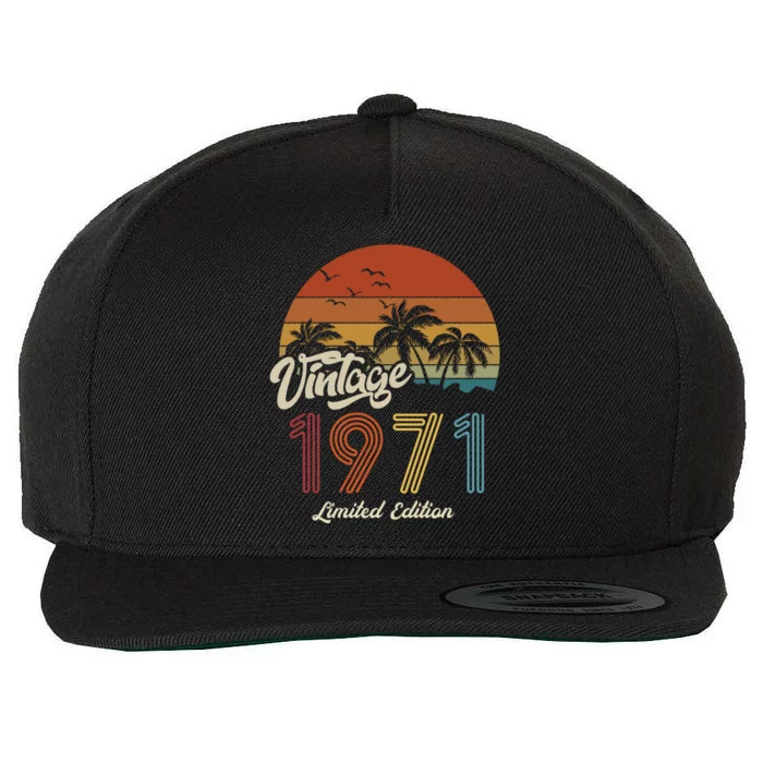 52nd Birthday Vintage Limited Edition 1971 Wool Snapback Cap