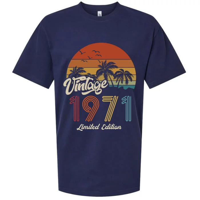 52nd Birthday Vintage Limited Edition 1971 Sueded Cloud Jersey T-Shirt