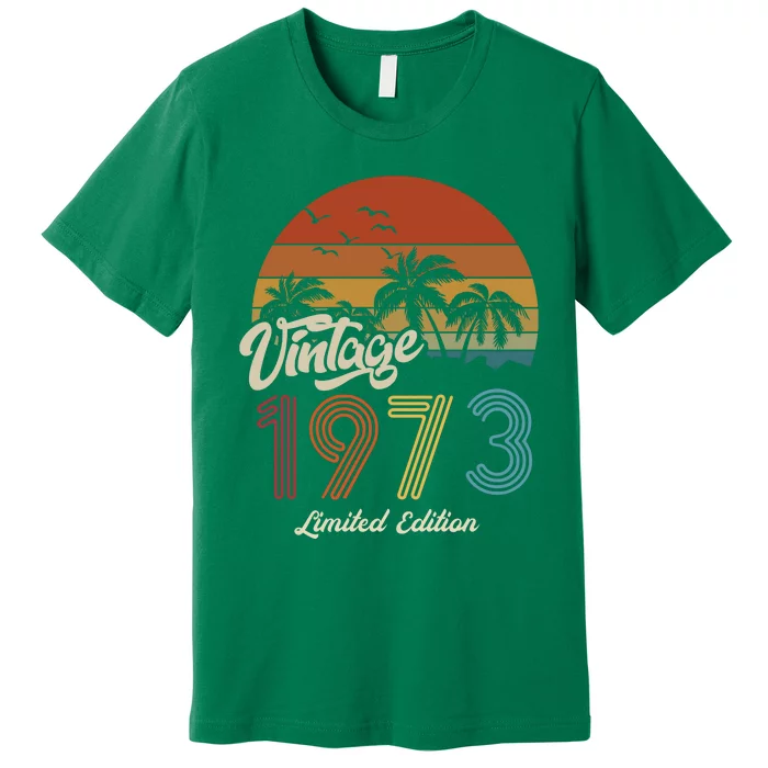 50th Birthday Vintage Limited Edition 1973 Premium T-Shirt