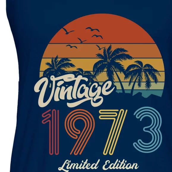 50th Birthday Vintage Limited Edition 1973 Ladies Essential Flowy Tank