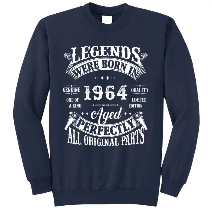 58th Birthday Vintage Birthday Legend Born In 1964 Sweatshirt