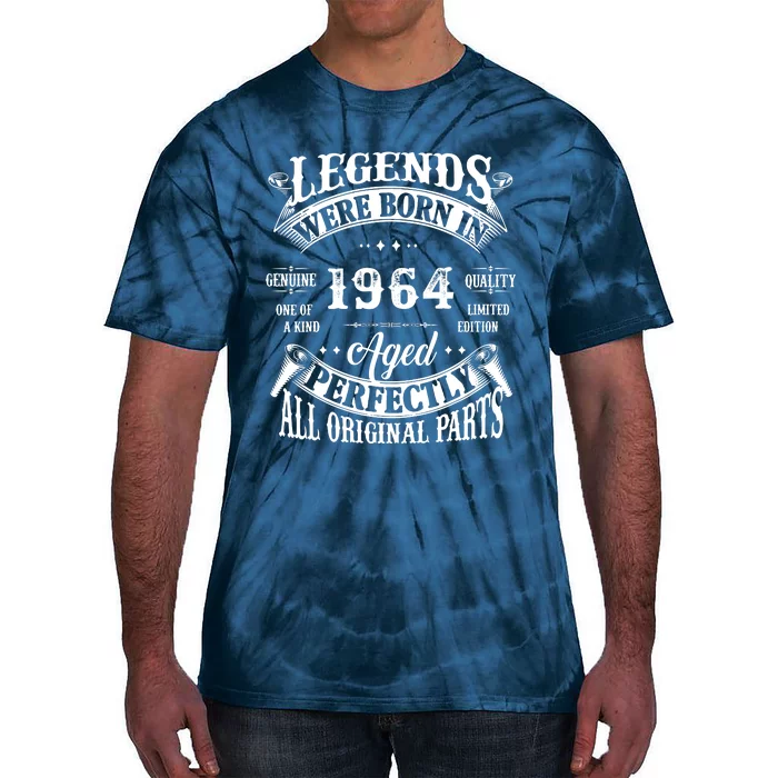 58th Birthday Vintage Birthday Legend Born In 1964 Tie-Dye T-Shirt